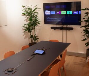 Meeting Room with AV and Logitech Rally Bar