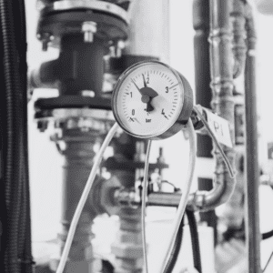 Heat pump room in commercial property